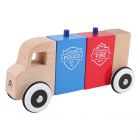 CAMION EN BOIS AIMANTE CITROËN POMPIER + POLICE