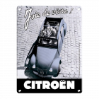 PLAQUE DÉCORATIVE MÉTAL CITROËN 2 CV JOIE DE VIVRE