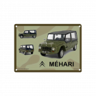 PLAQUE DÉCORATIVE MÉTAL CITROËN MÉHARI
