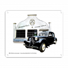 PLAQUE DÉCORATIVE MÉTAL CITROËN TRACTION GARAGE