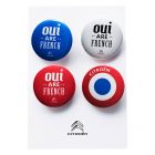POCHETTE 4 BADGES OUI ARE FRENCH