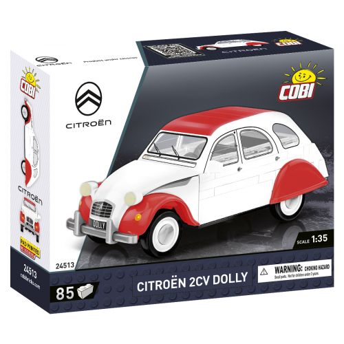JOUET CITROËN 2 CV DOLLY 1985 85 BLOCS ROUGE ET BLANC