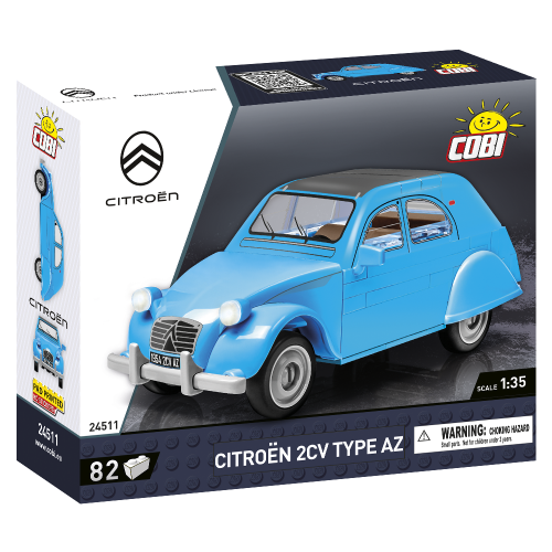 JOUET CITROËN 2 CV TYPE AZ 1962 82 BLOCS BLEU