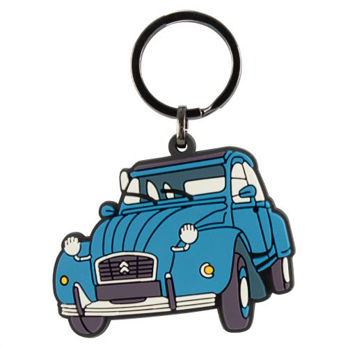 PORTE-CLÉS CITROËN 2CV BLEU