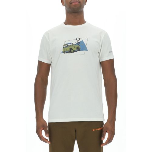 T-SHIRT MODELE 2 CV CITROËN BLANC UNISEXE